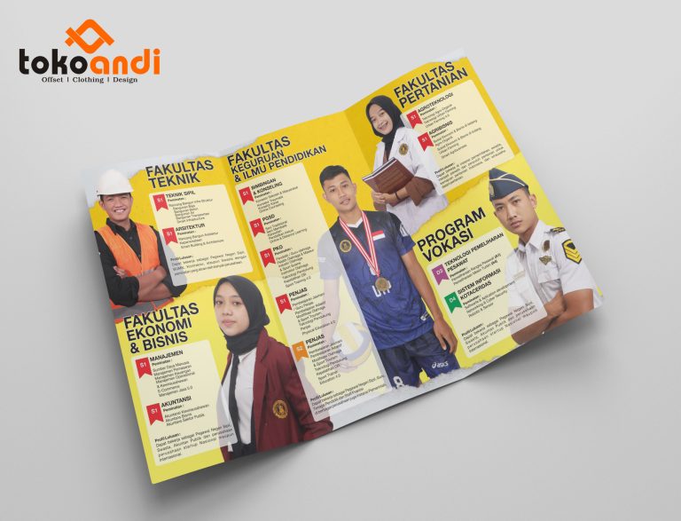 Biaya Cetak Brosur Full Colour Terjangkau di Toko Andi Grafika