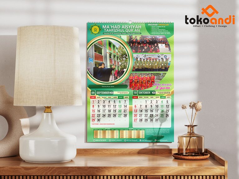 Cetak Kalender Pondok Pesantren yg Berkualitas & Harga Terjangkau